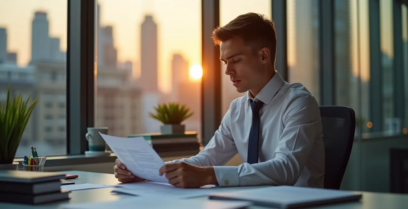 Modern law office workspace with time tracking tools and organized desk setup