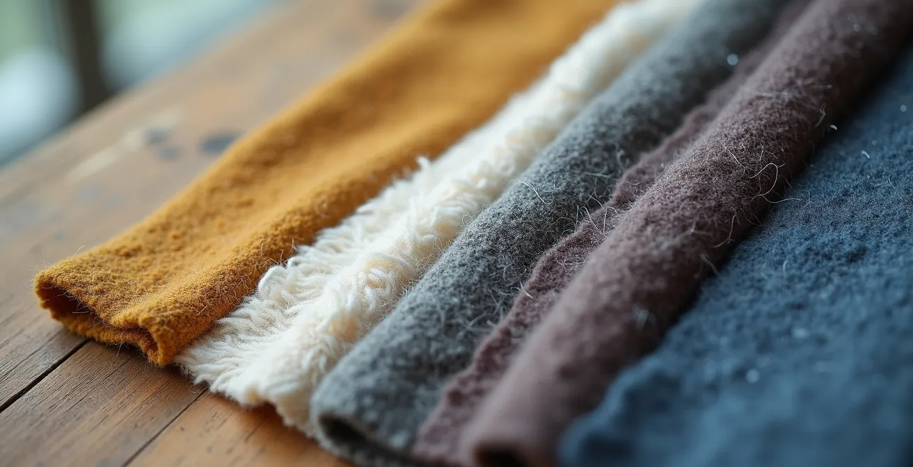 British landscape-inspired clothing color palettes arranged on natural textures